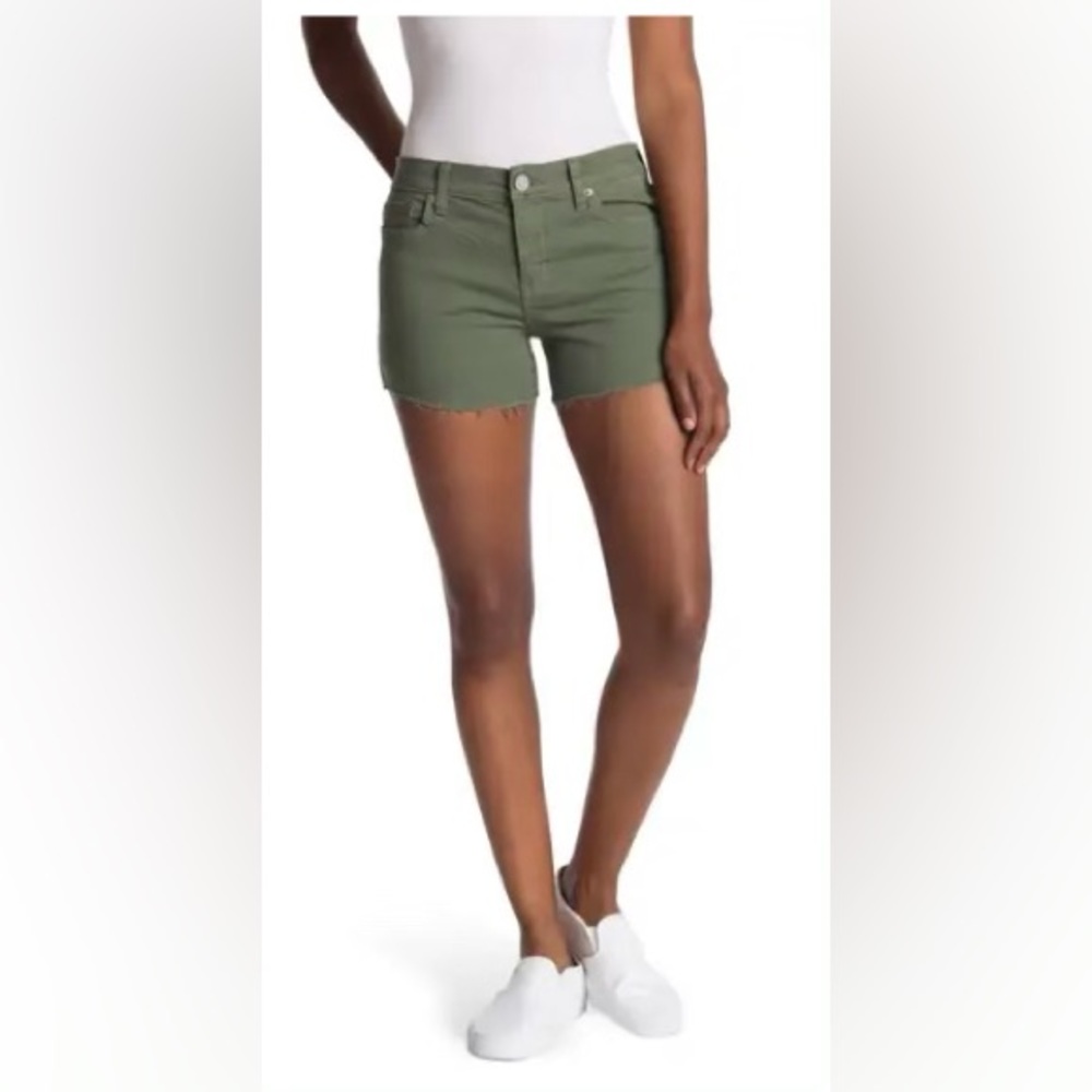 HUDSON Gracie Mid Rise Cutoff Denim Shorts